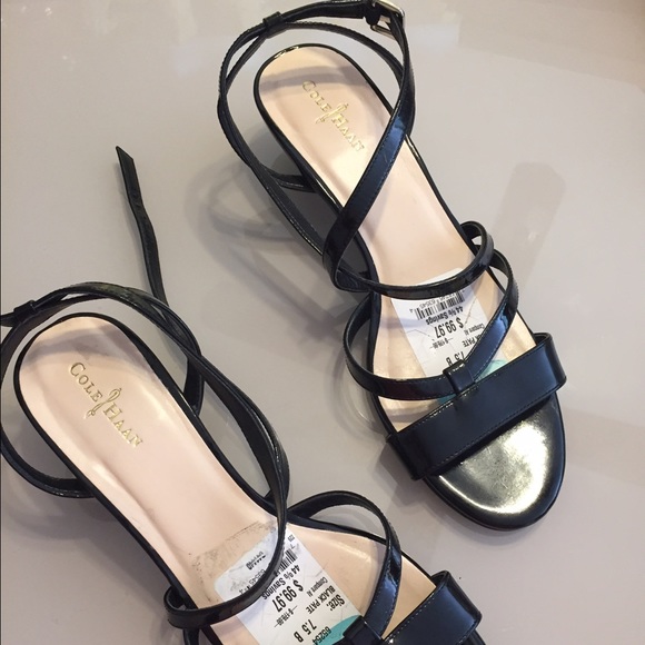 Cole Haan sandals worn once, inside