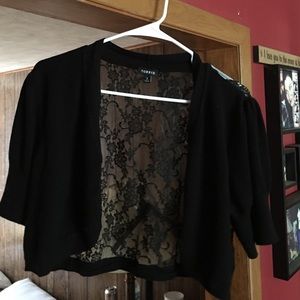 Torrid Black Lace Shrug size 3