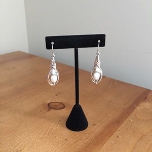Hagit Sterling & Cultured Pearl Earrings