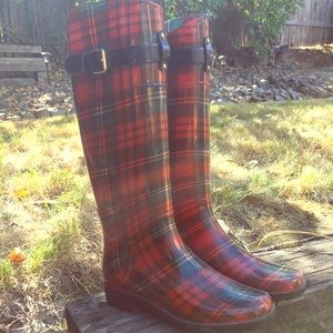 Ralph Lauren Size 7 Plaid Rainboots