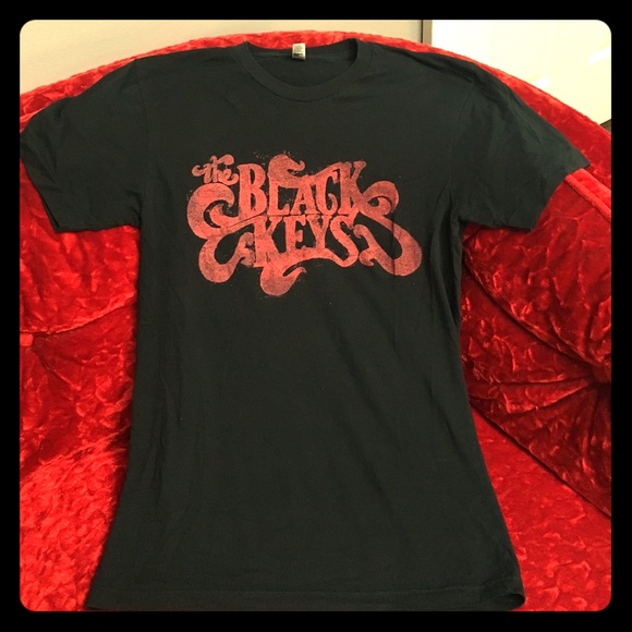 Black Keys Vintage Style Black T-Shirt