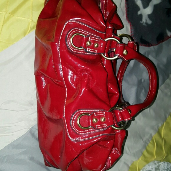 Red coach purse