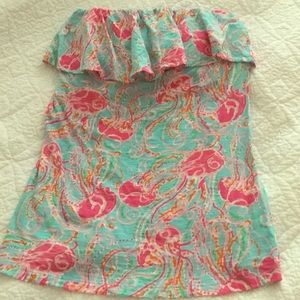 Lilly Pulitzer strapless top