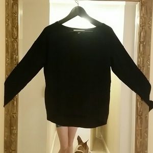 Loft navy slouchy sweater NWT
