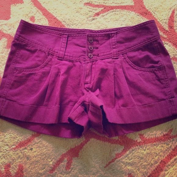 Express cotton low rise shorts
