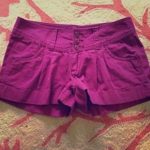 Express cotton low rise shorts