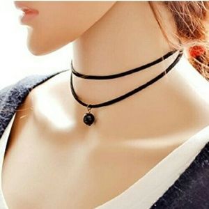 Black Suede Choker Necklace