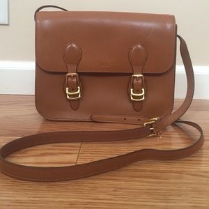 Lauren by Ralph Lauren cross-body tan bag.