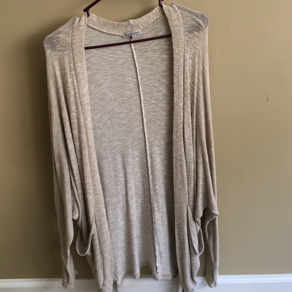 Charlotte Russe Sweaters - Long Cream colored cardigan