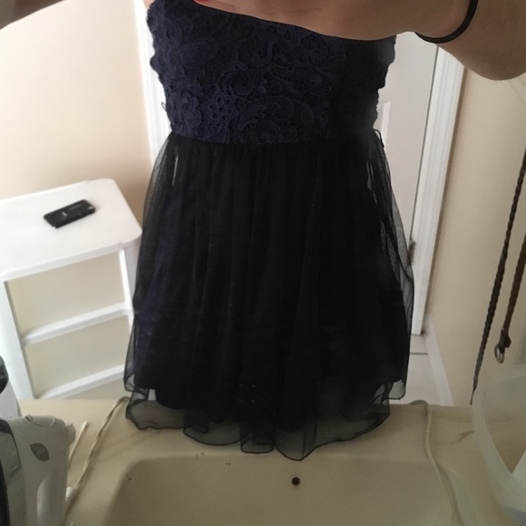 Navy blue formal dress - Picture 2 of 2