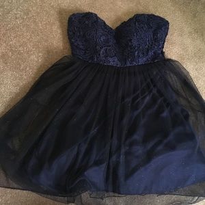 Navy blue formal dress