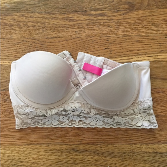 Victoria's Secret pink strapless bra