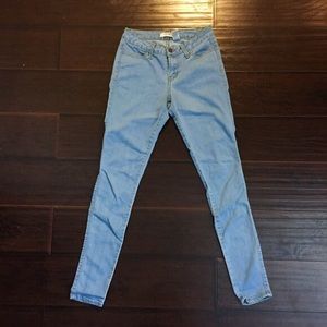 Blue Soft Stretchy High Waist Jeans