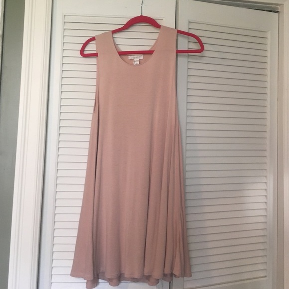 Peach swing dress
