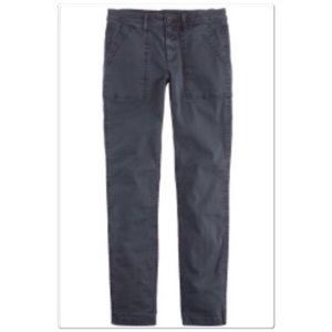 Jcrew skinny washed twill utility pant