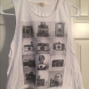 Brandy Melville Camera Muscle Crop