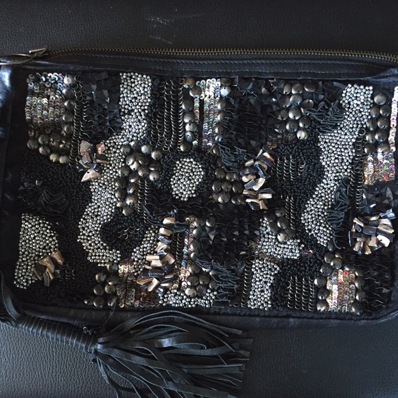 Catherine Malandrino Beaded Clutch - Picture 1 of 3