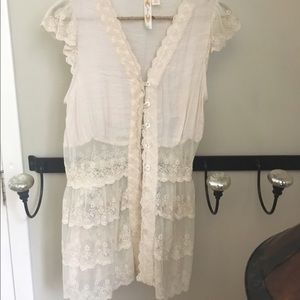 White lace blouse