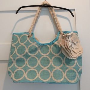 Mud Pie Burlap Bag