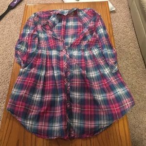 Plaid dressy shirt