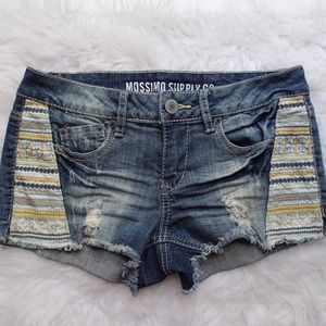 // Mossimo Supply Co. Patterned Denim Shorts //