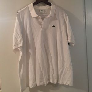 Men's Lacoste white size 8 polo