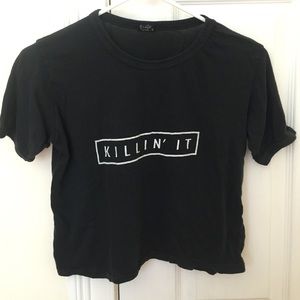 BRANDY MELVILLE CROP T-SHIRT