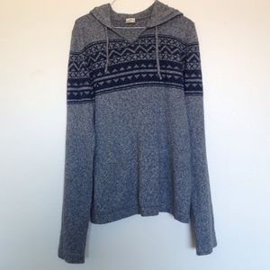 Grey oversized Hollister sweatshirt