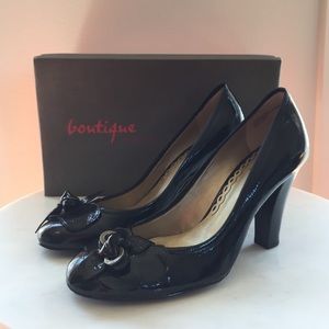 Boutique Nordstrom Marlo black patent leather pump