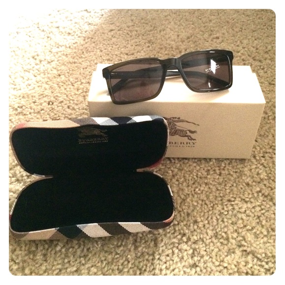 Burberry Sunglasses, Brown and gold frames