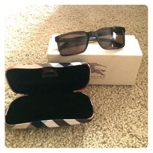 Burberry Sunglasses, Brown and gold frames