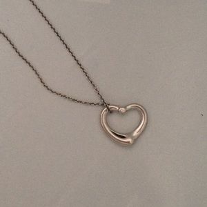 Tiffany & co Elsa Perretti open heart necklace