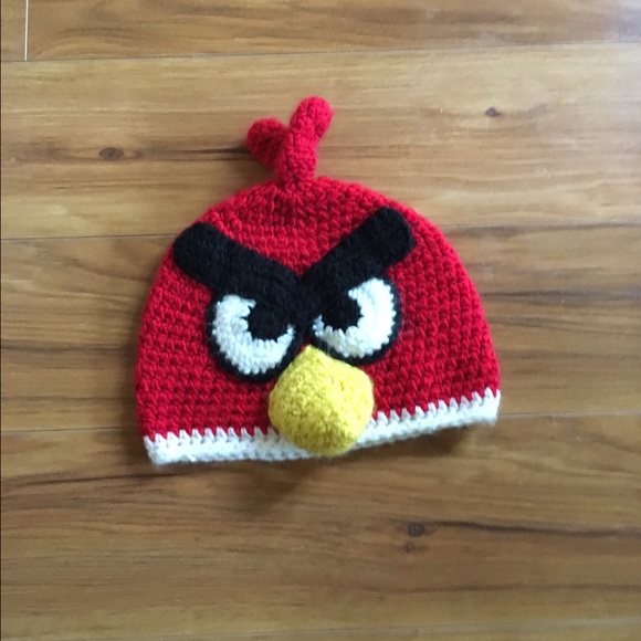 Angry birds crochet hat