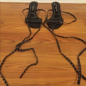 Balenciaga lace up mini pumps