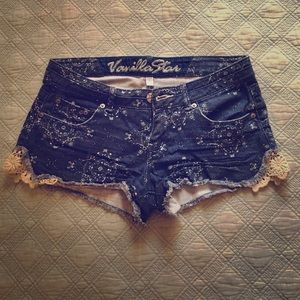 Low rise Jean Shorts