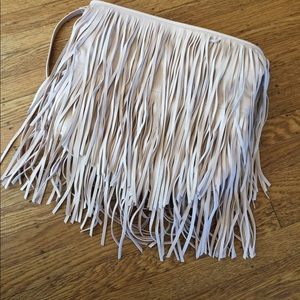 H&M pink tassel handbag