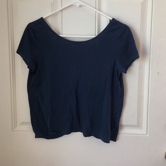 Aeropostale blue cropped top m medium