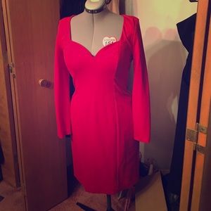 Banana Republic L'Wren Scott Red Sweetheart Dress