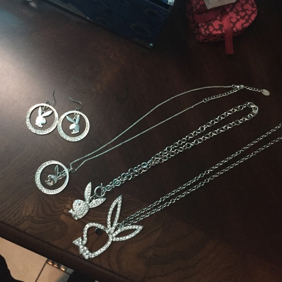Playboy necklaces and earrings