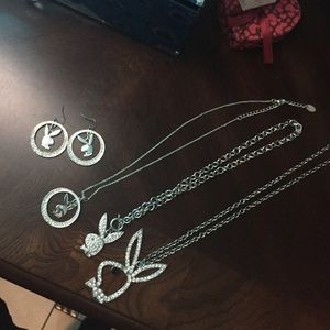 Playboy necklaces and earrings