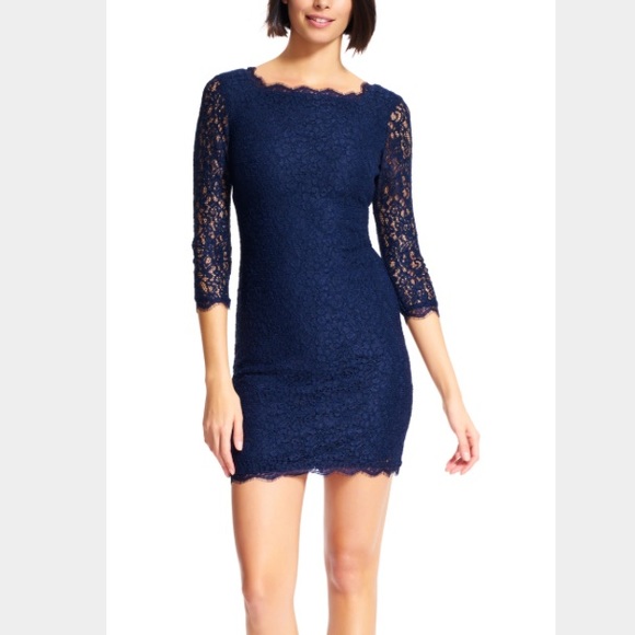 Adrianna Papell Lace Cocktail Sheath dress