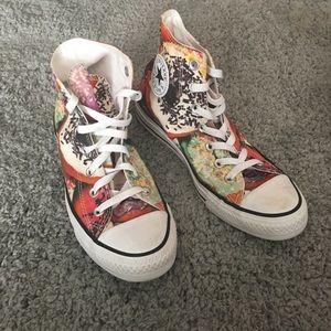 Donut Printed Converse Hightops