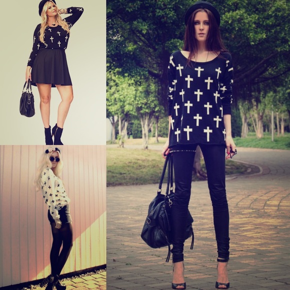 Forever 21 Cross Sweater