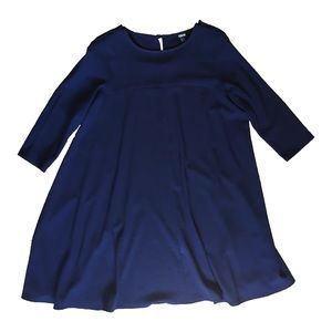 ASOS - Tailored Empire Swing Dress - Navy Blue