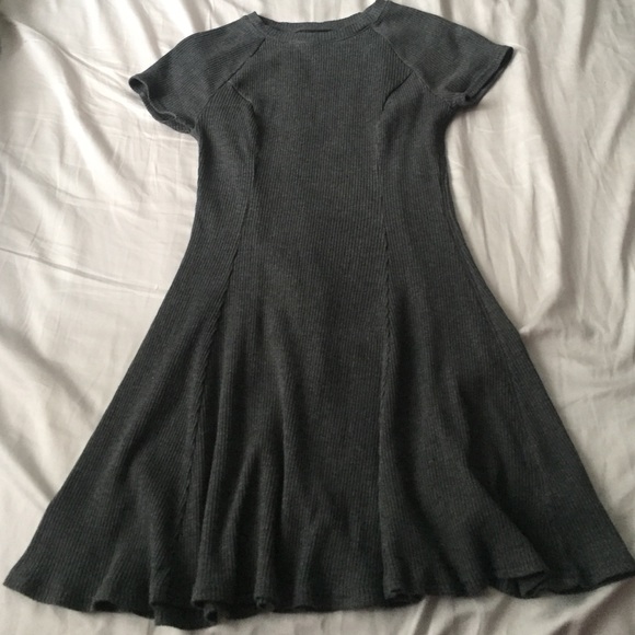gray skater dress