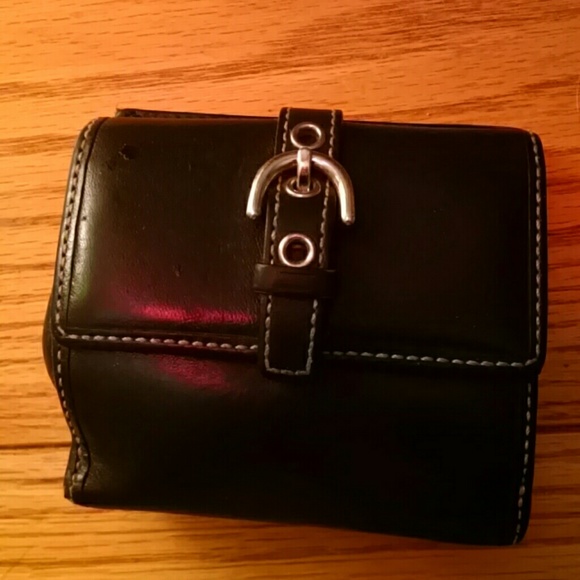 Reduced, again!!! Black leather Coach wallet