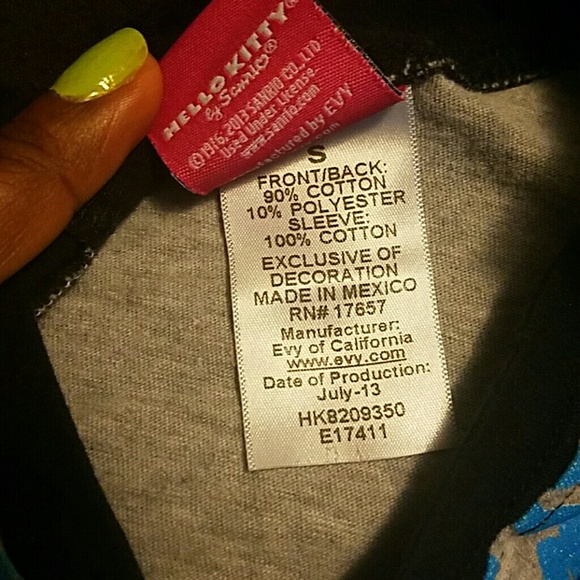 Graffiti Hello Kitty 3/4 Sleeve Tee - Picture 4 of 4