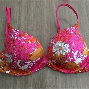 Pink Floral VS Push-Up Bra 32C