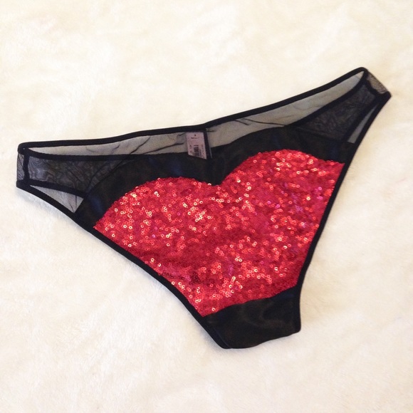 44 off Victoria's Secret Other VS Victorias Secret Heart Sequin