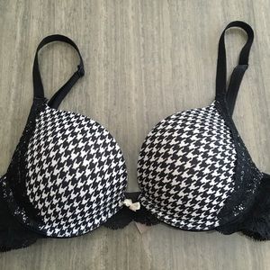 Houndstooth Lacy VS Push-Up Bra 32B